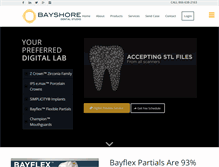 Tablet Screenshot of bayshoredentalstudio.com